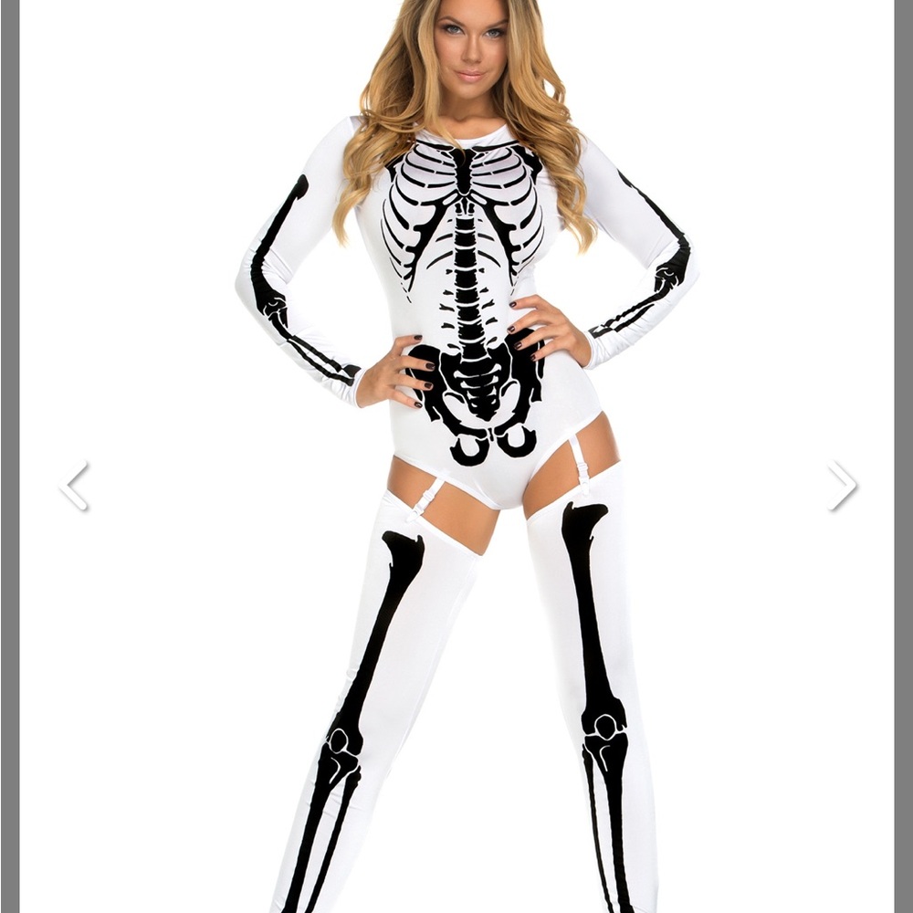 Brand New Women's Skeleton Bodysuit Costume